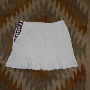 Passardi Golfwear 73-100 US 10 White Athletic Skort Skirt - Korean Style